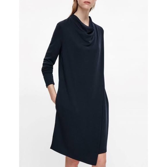 COS JERSEY ASYMMETRICAL DRESS - Picture 3 of 4